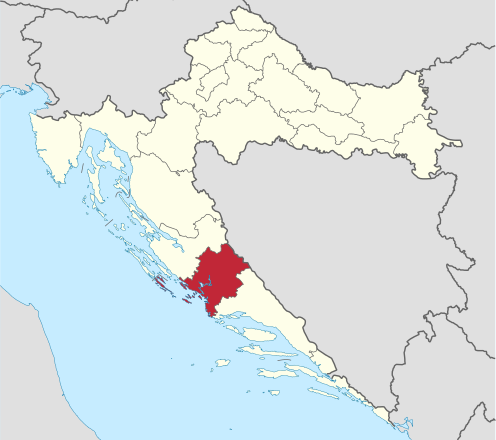 Mapa Chorvátska